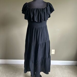 Elegant Black Off-Shoulder Dress